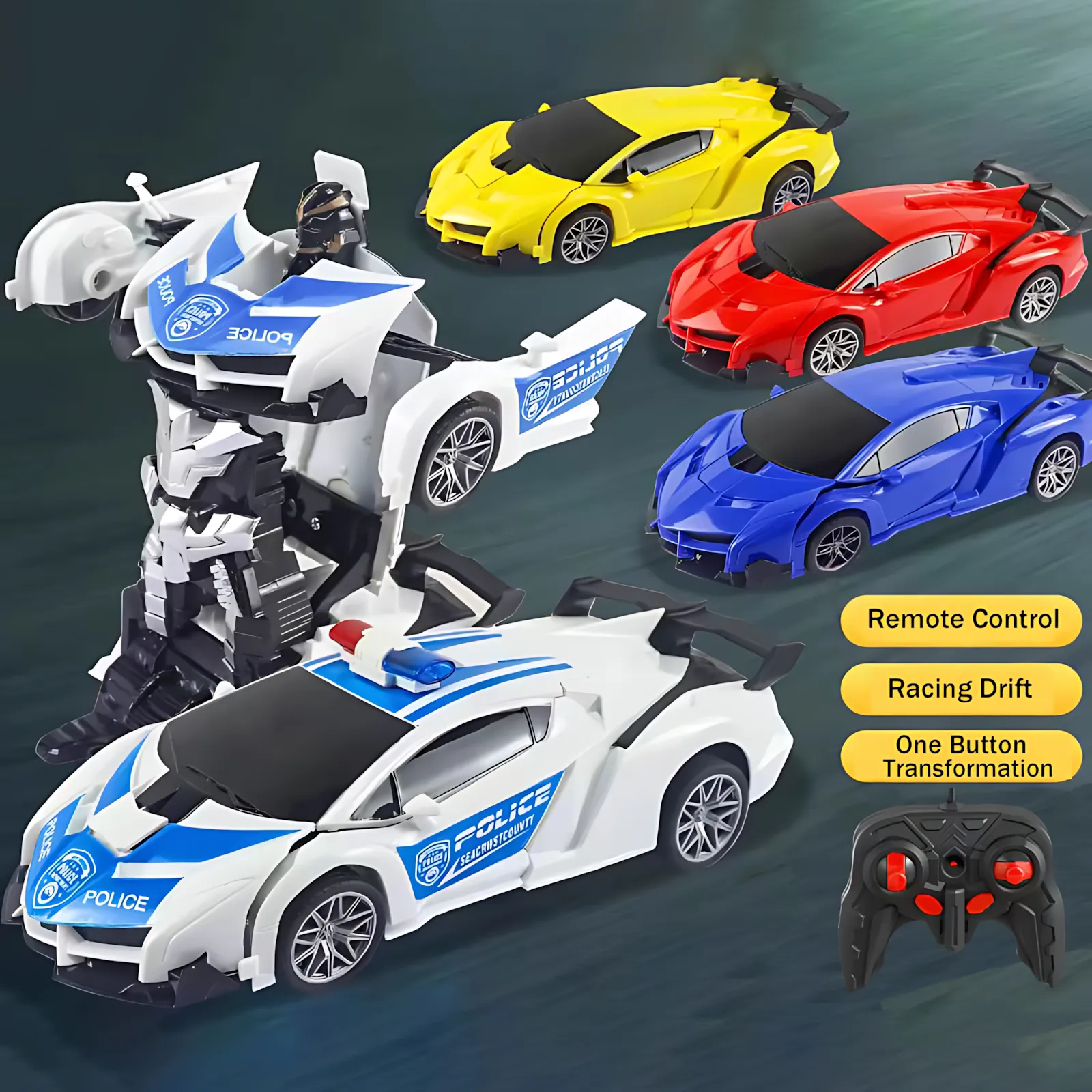 Remote Control Transforming Robot Car 2-in-1