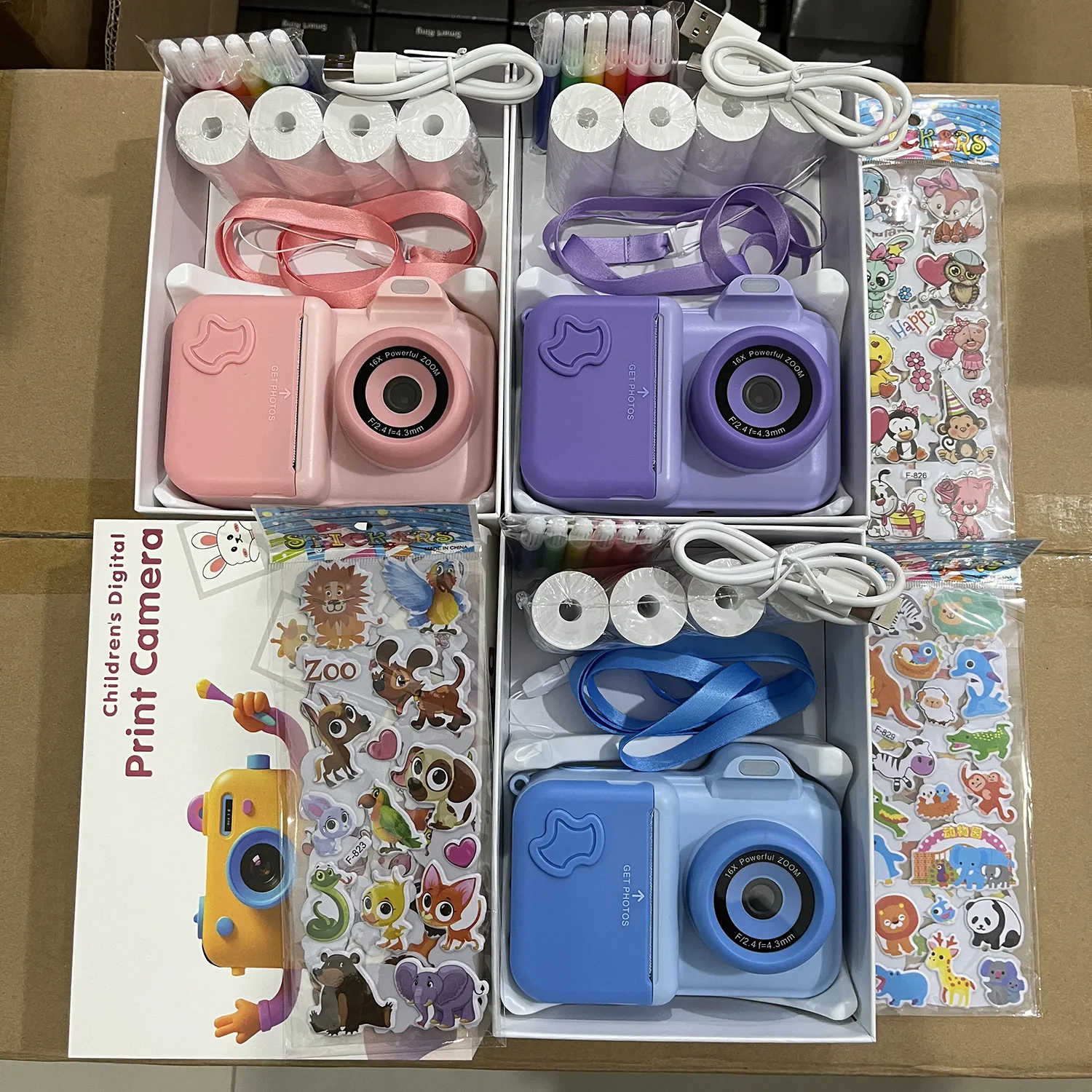 Instant Print Camera For Kids Mini Digital Video Camera