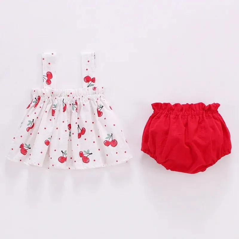 Girls Set Print Mini Dress