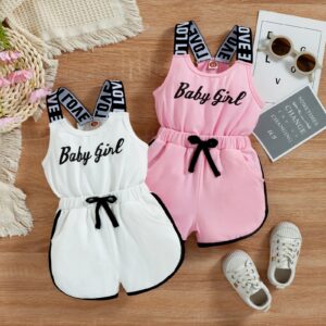 Toddler Kids Baby Girls Summer Romper
