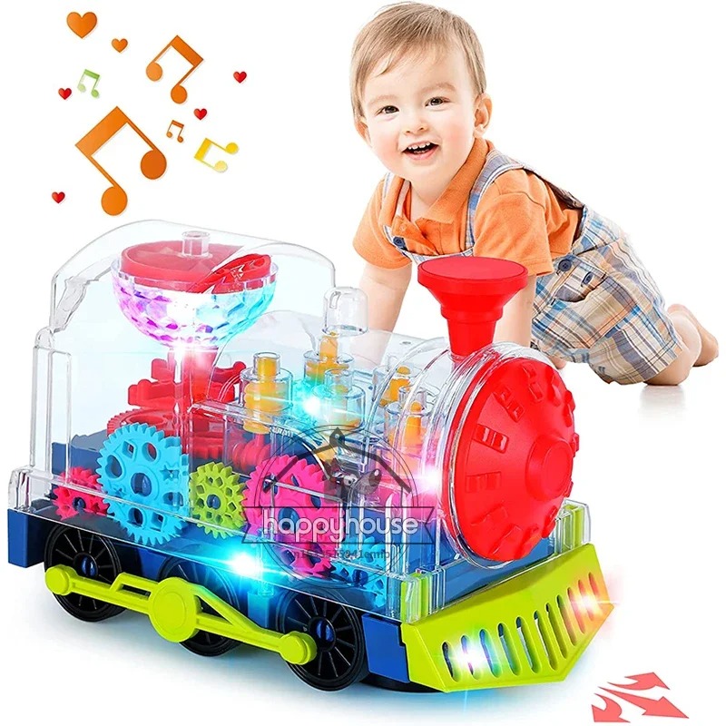 Car Toy Transparent Gear Police Car - Image 9