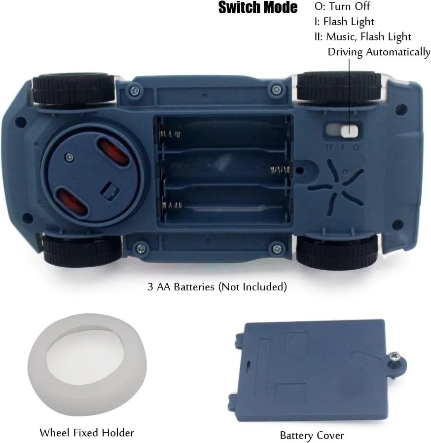 Car Toy Transparent Gear Police Car - Image 18